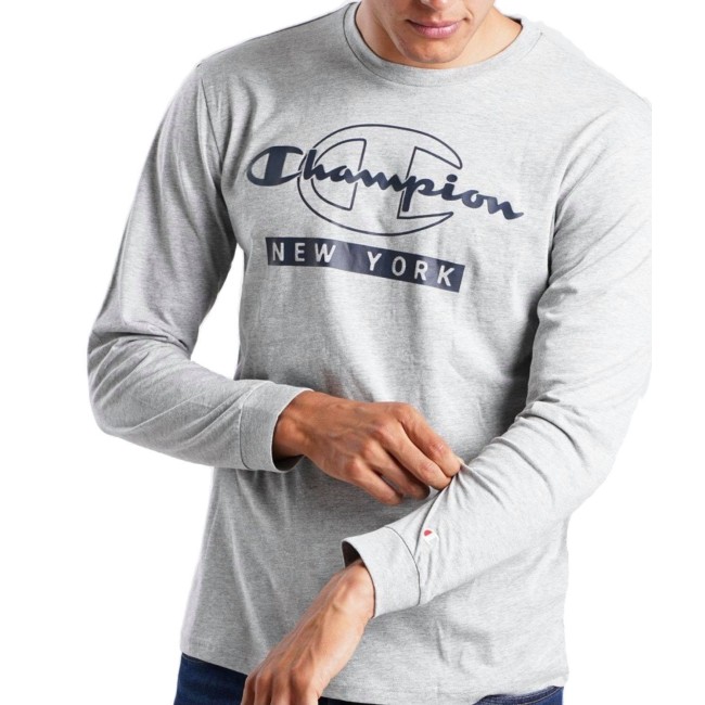 CHAMPION M LONG SLEEVE CREWNECK T-SHIRT (216607-EM006) ΜΠΛΟΥΖΑ