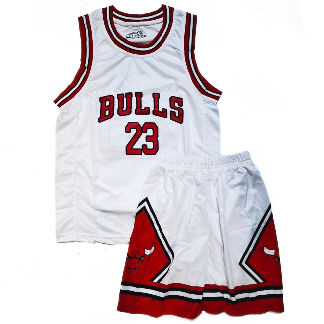 ATHLORAMA JR JORDAN BULLS NBA (885BULLS002700JORDAN-WHT) ΣΕΤ ΜΠΑΣΚΕΤ ΠΑΙΔΙΚΟ