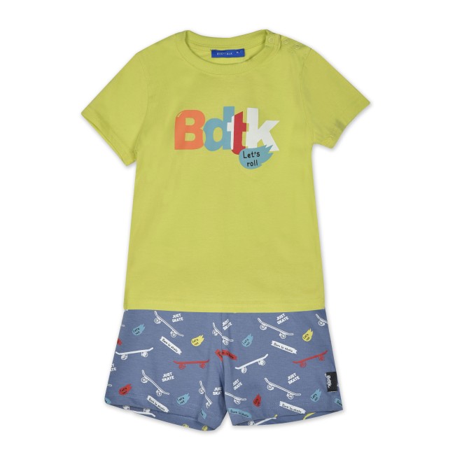 BDTK JR INF T-SHIRT & SHORTS (1241-731299-00492) ΣΕΤ ΒΡΕΦΙΚΟ